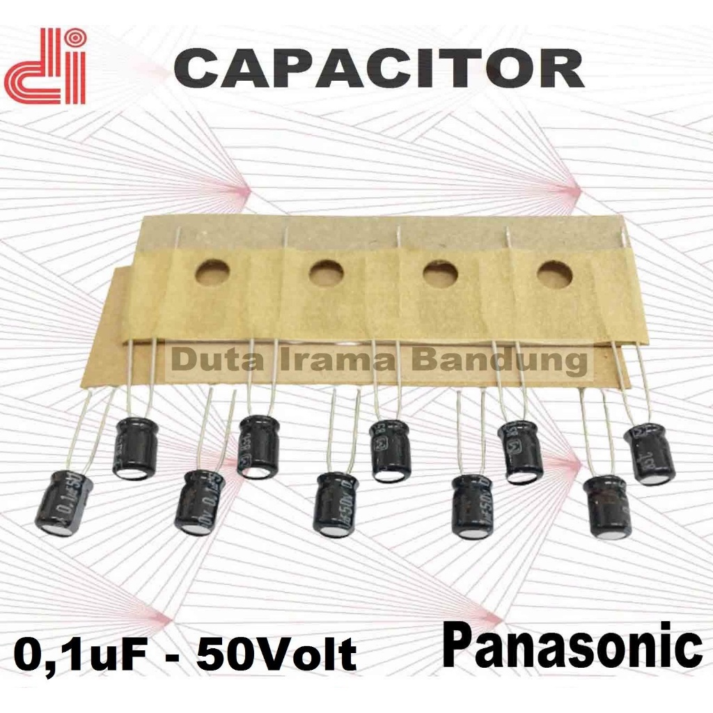 Elco Panasonic 0,1uf 50V 0,1mikro farad 50Volt