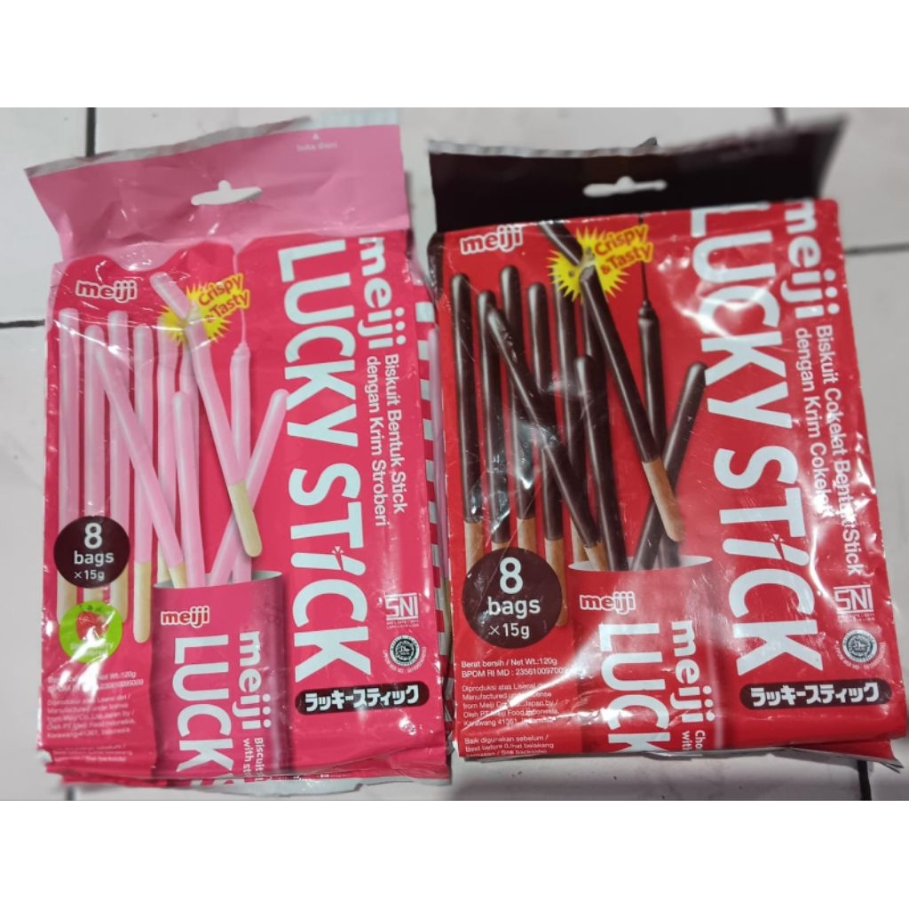 

BISKUIT LUCKY STICK BAG 120GR ISI 8