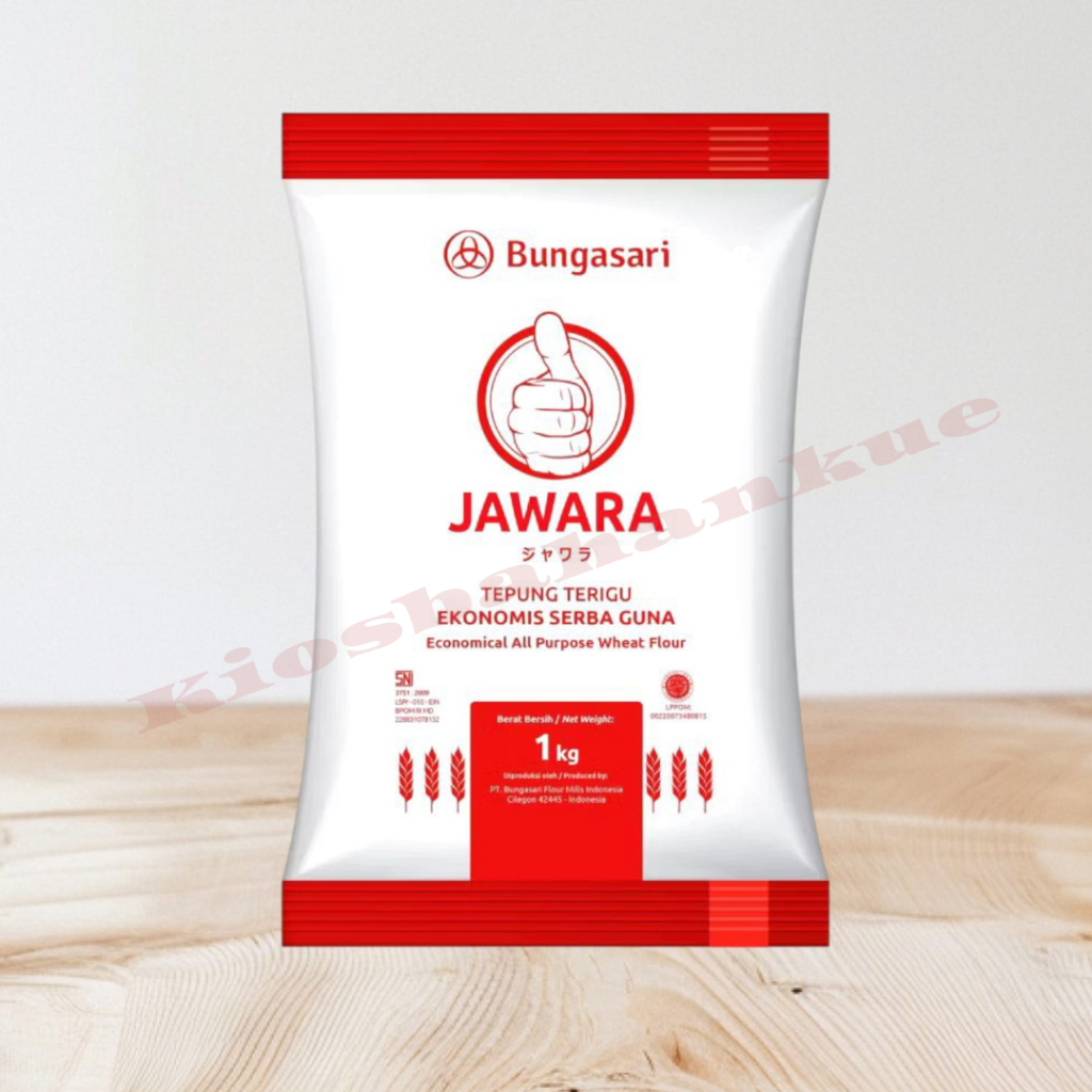 

Tepung Terigu Jawara Serbaguna 1kg - Tepung Terigu Bungasari