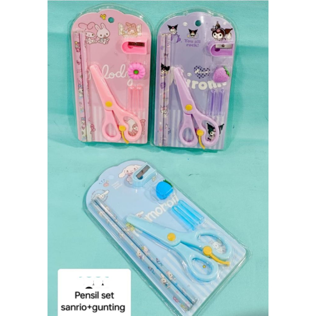 

set pensil+gunting