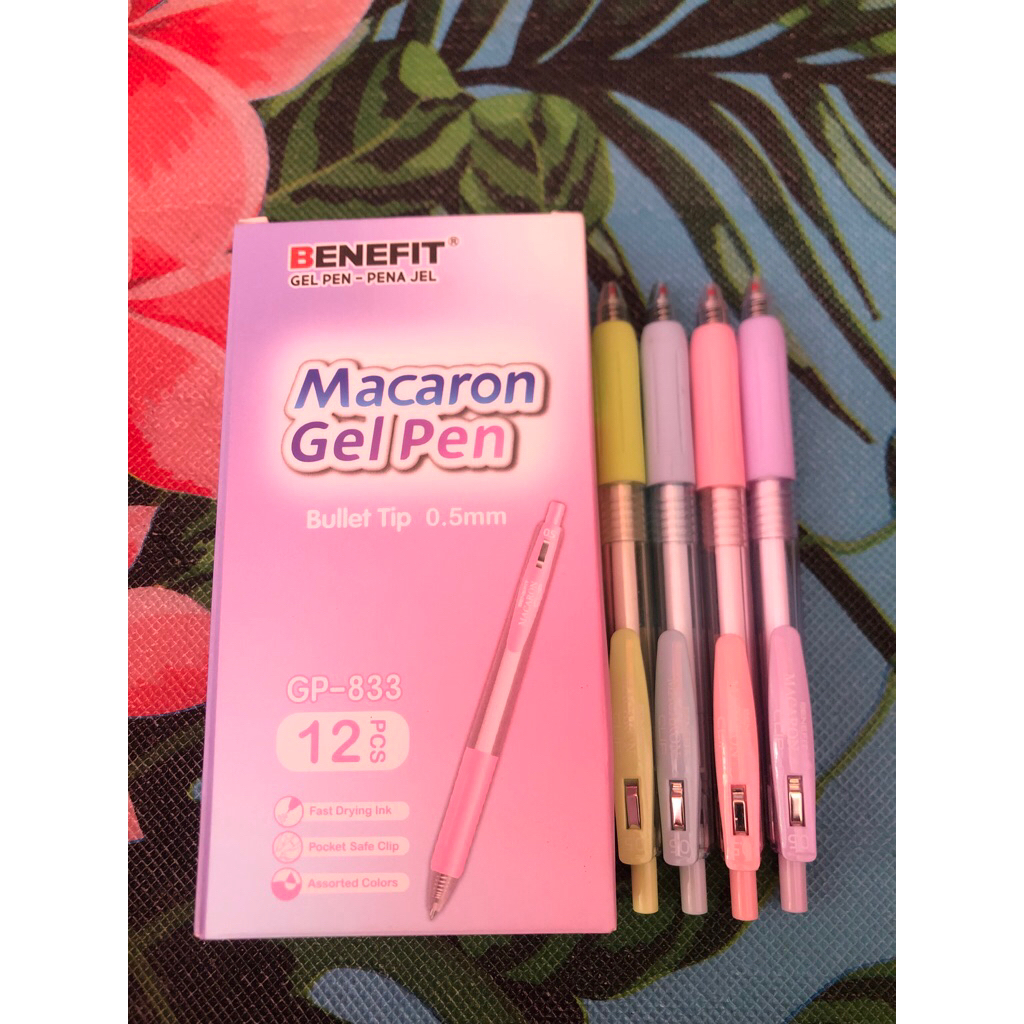 

Pulpen Benefit Macaron Gel pen Gp-833 isi per (2pcs)