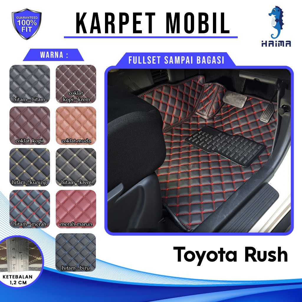 Karpet Mobil Toyota Rush/Daihatsu Terios 5 Seat 2012-2017