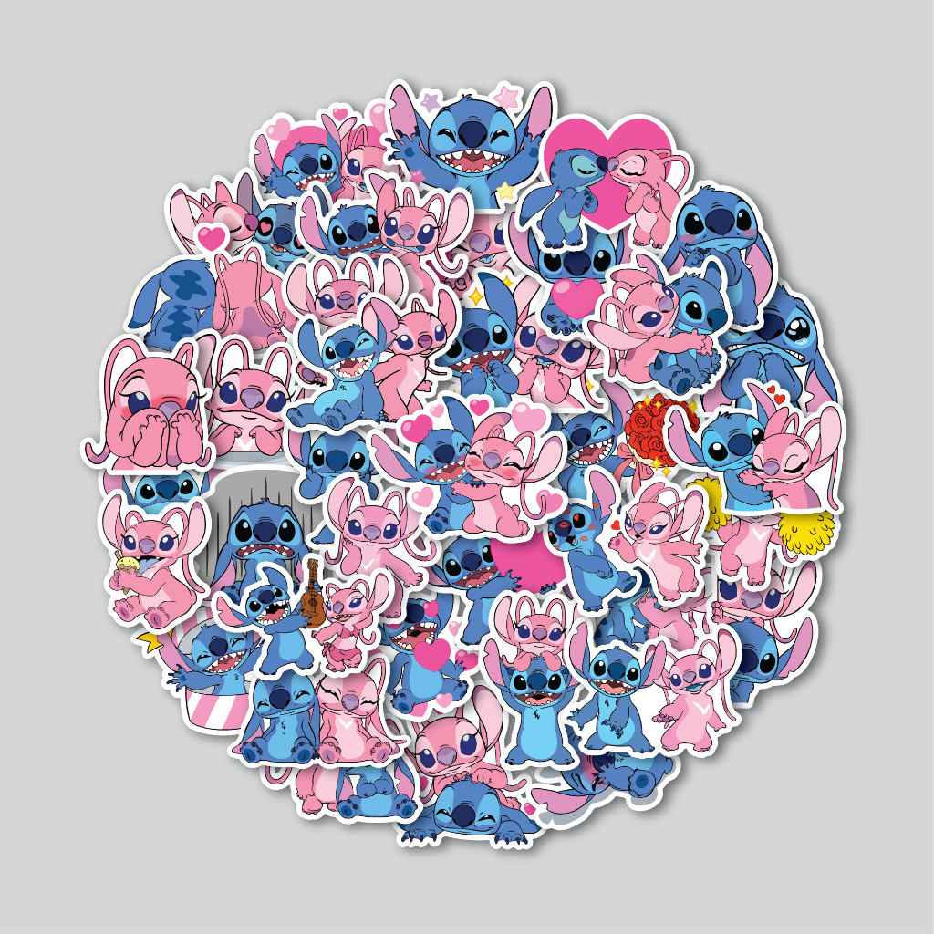 

STICKER PACK STITCH AND ANGEL | STICKER TUMBLR | STIKER LAPTOP KOPER HELM