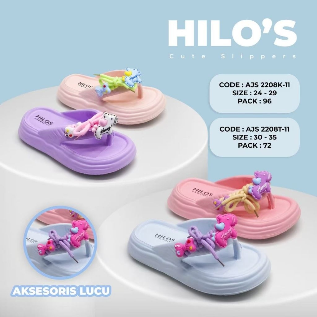 Sandal Jepit Anak Hilos 2208/Sandal Jepit Anak Kekinian/Sandal Jepit hilos Anak Motif tali
