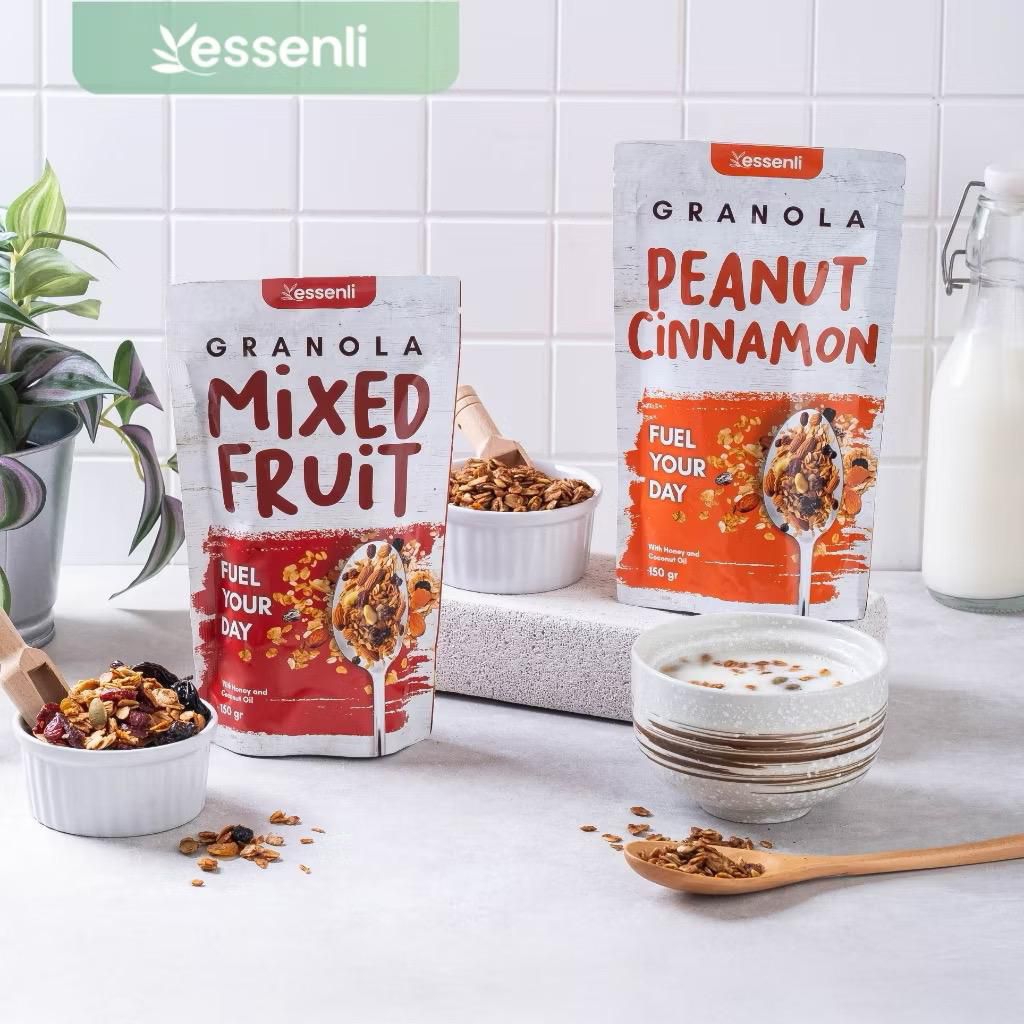 

ESSENLI Granola Sarapan Sereal Diet Sehat Oatmeal