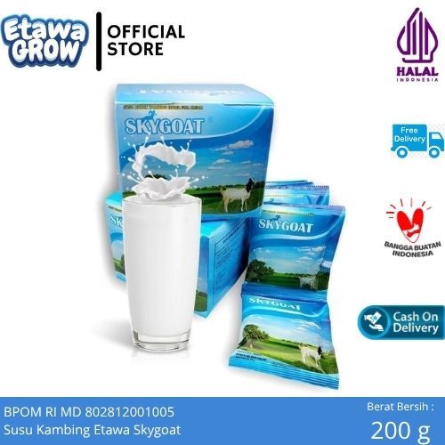 

Susu Kambing Etawa Skygoat Asli Original Kemasan Isi 10 Sachet