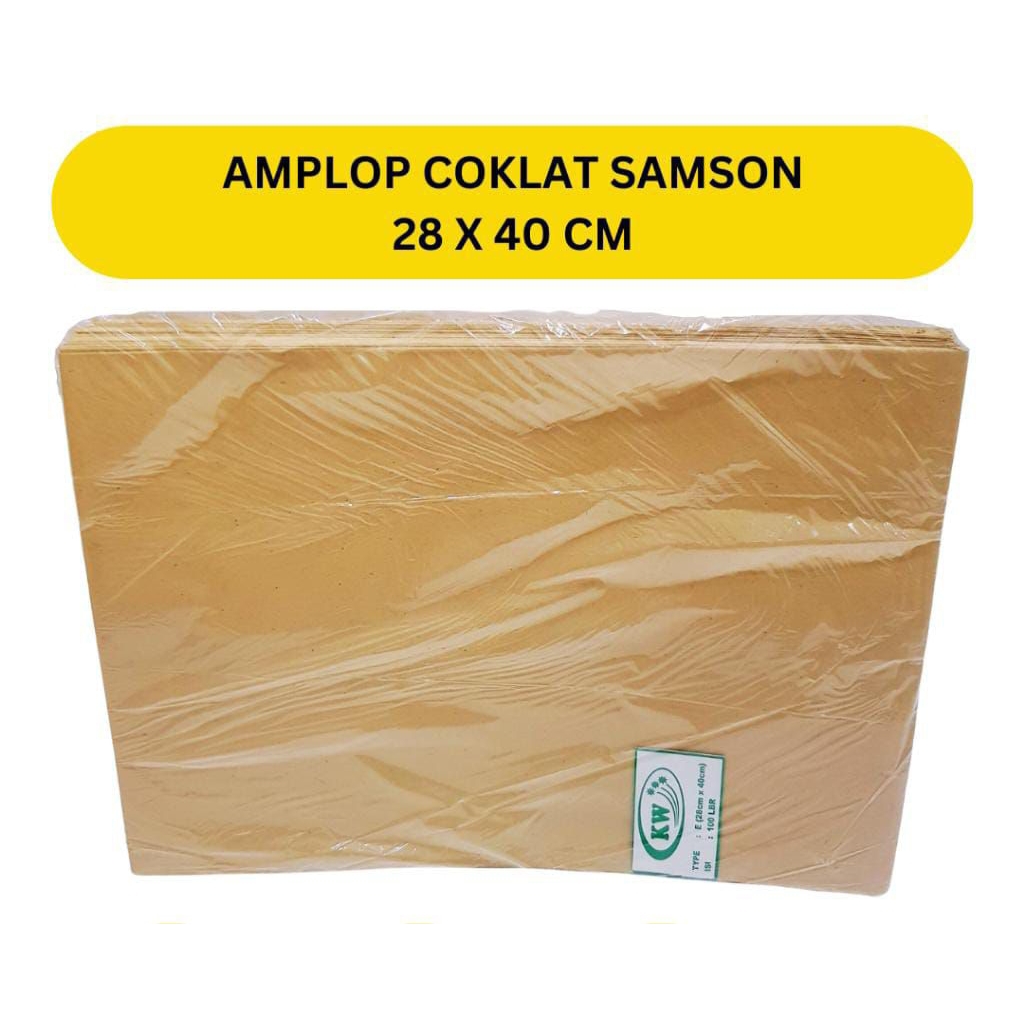 

Amplop Coklat Samson F4 100 Lembar