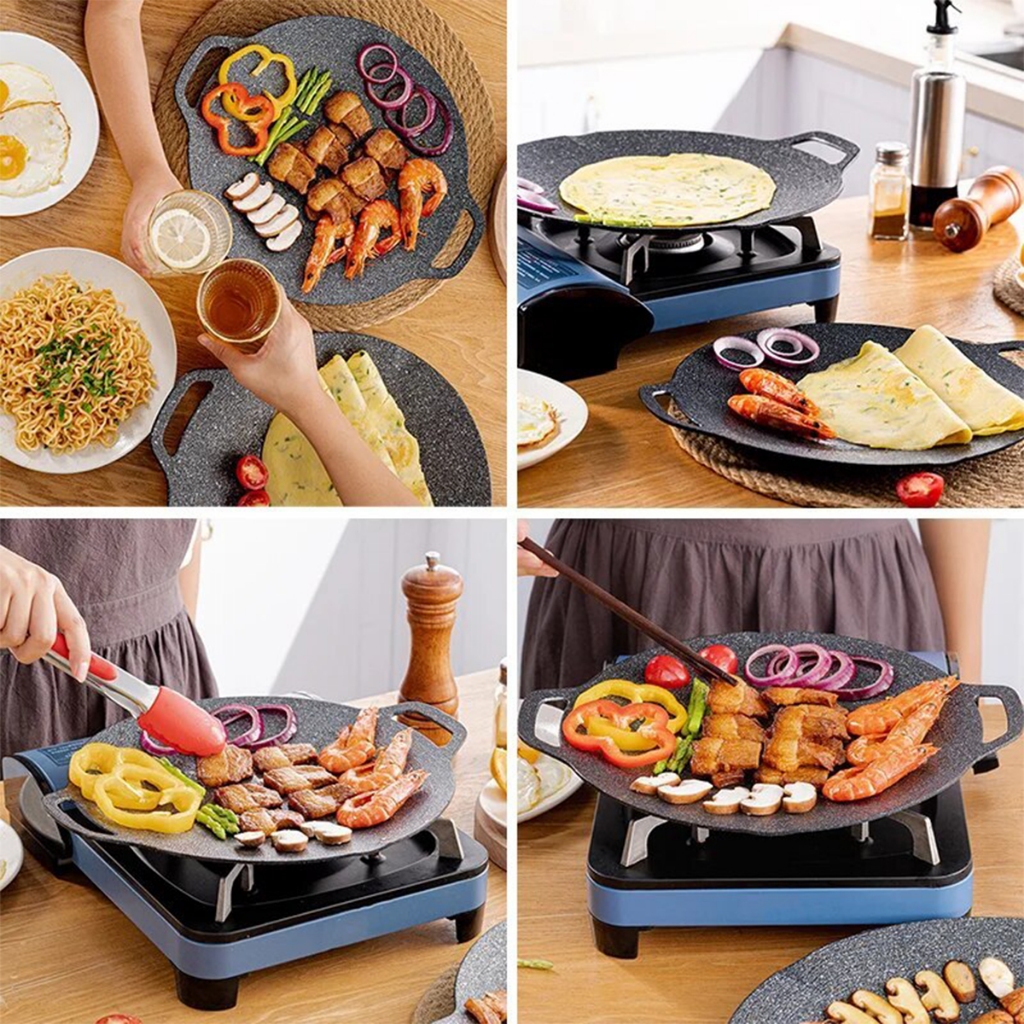 New Grill Pan BBQ / Wajan Grill Anti Lengket / Grill Pan Anti Lengket / Alat Pemanggang / Wajan