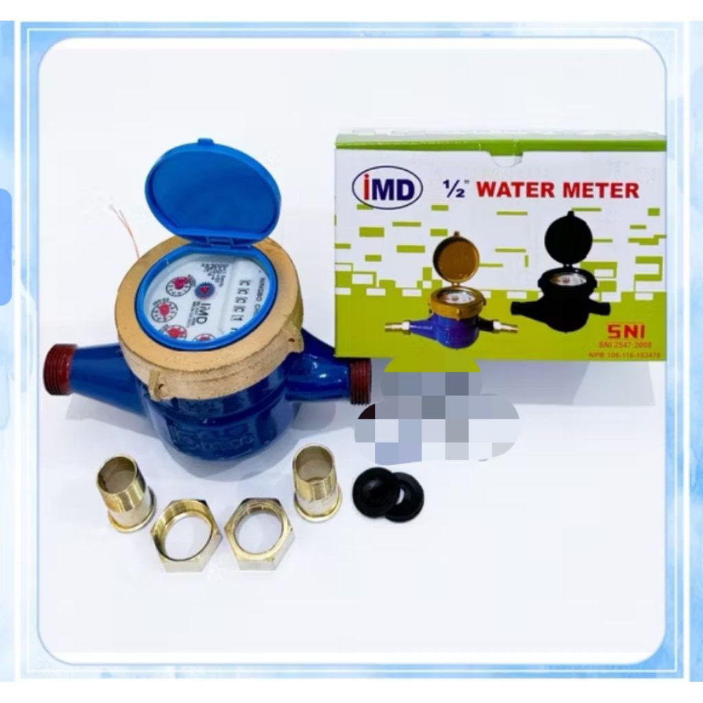 Meteran Air Body Besi 1/2" IMD / Meteran Air 1/2" inch PDAM PAM / Meteran Air