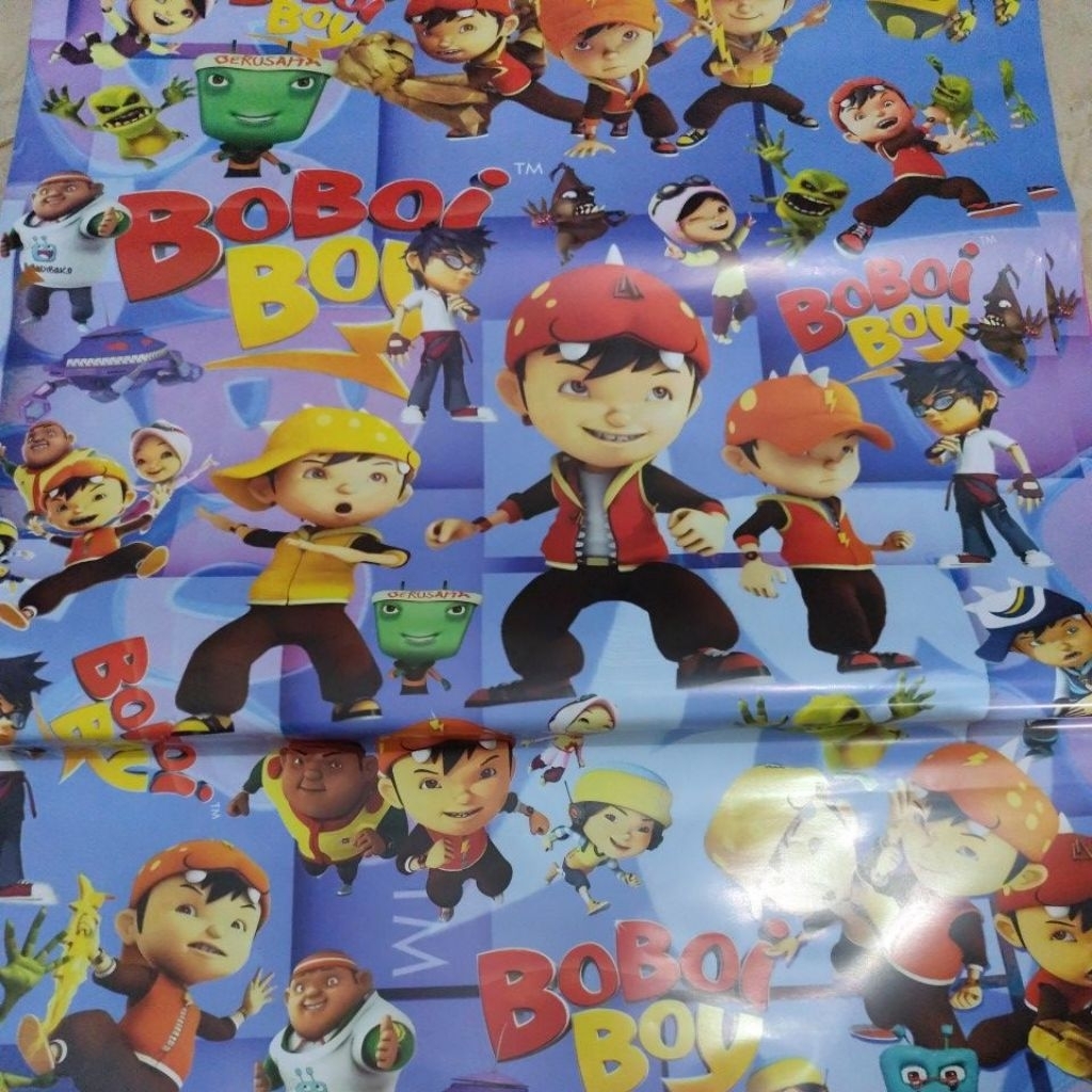 

kertas kado glossy motif boboiboy