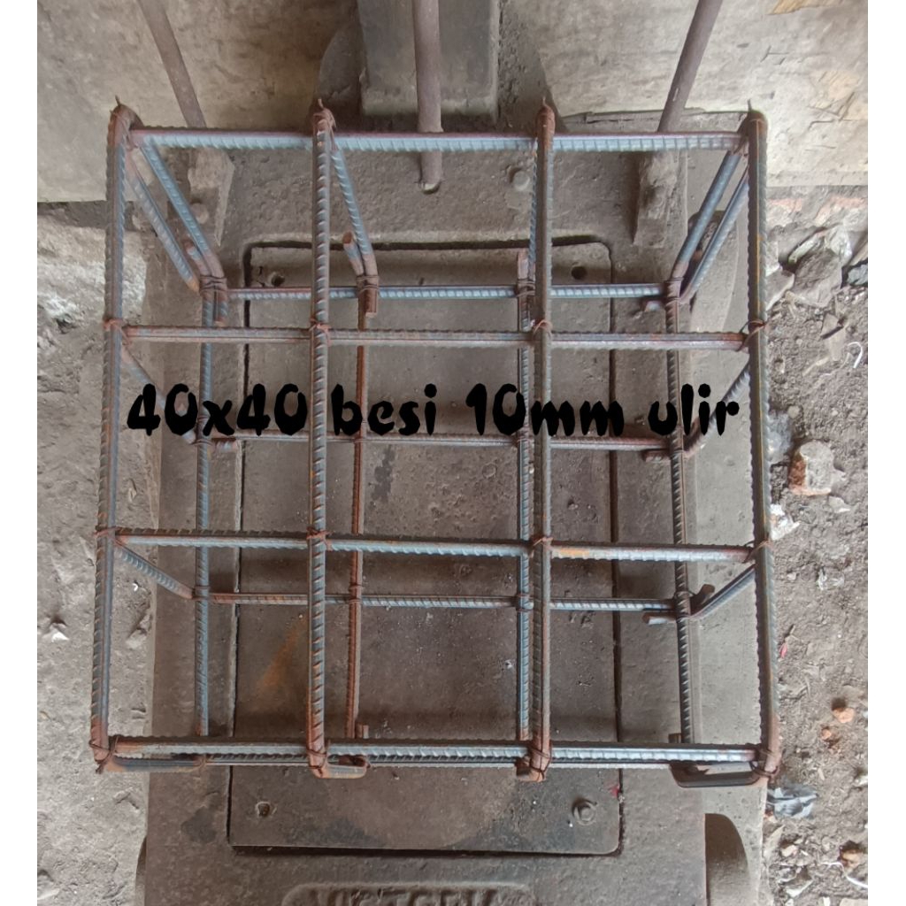 cakar ayam 40x40 besi 10mm ulir SNI