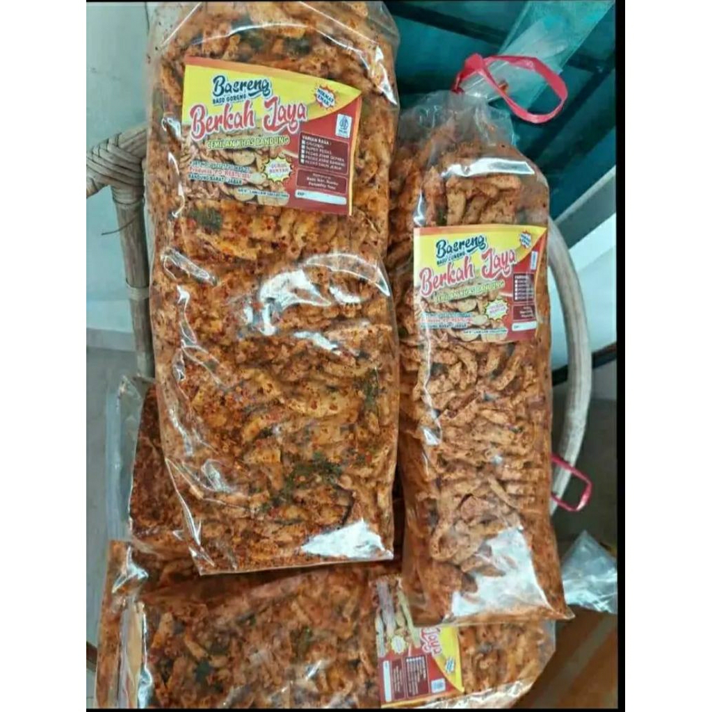 

Basreng pedas daun jeruk tidak keras enak gurih