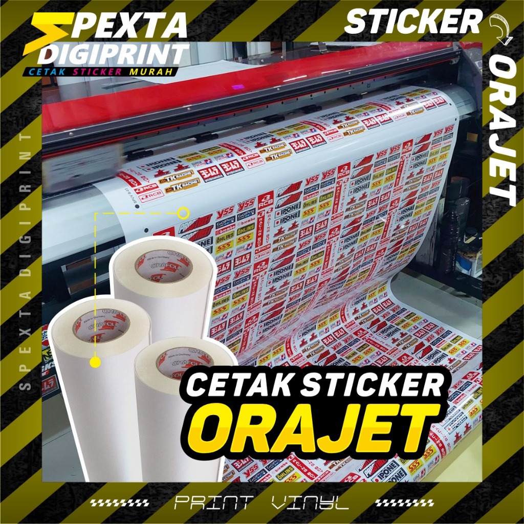 

Cetak sticker meteran orajet 50cm/ Print only
