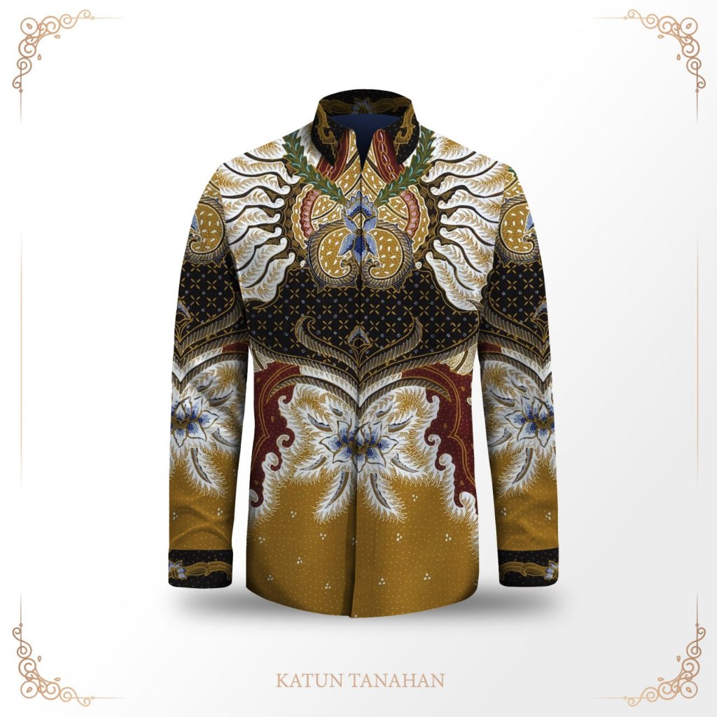 Kemeja pria lengan panjang batik tulis exclusive pola baju batik pria bahan katun premium batik tuli