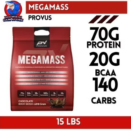 

Provus PV MEGAMASS 15LBS 15 lbs - Protein Gainer Weight Gain Susu Penggemuk