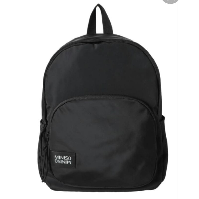 Miniso Vitality Backpack Black / tas ransel tas punggung