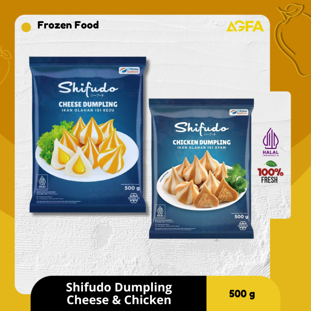 

SHIFUDO DUMPLING CHICKEN 500GR / SHIFUDO DUMPLING CHEESE / DUMPLING AYAM / DUMPLING KEJU / JUAL DUMPLING SIDOARJO SURABAYA