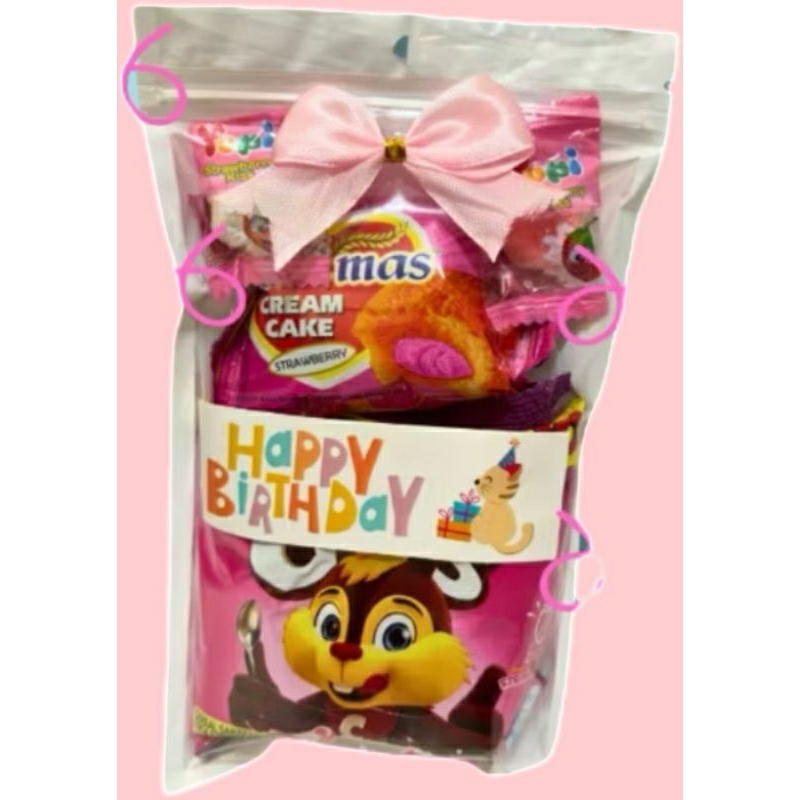 

Gift Mini Snack Pink Sedang / Hampers CamiLan Sedang