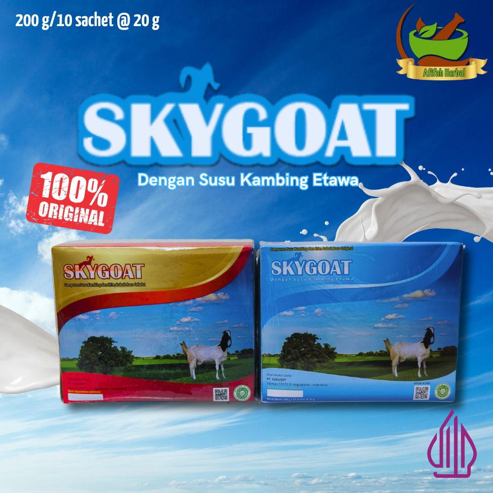 

Skygoat | Susu Kambing Etawa | 1 Dus Kecil isi 10 sachet