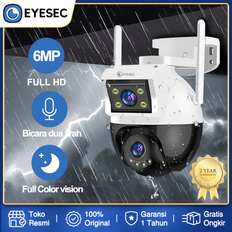EYESEC CCTV 8MP/4MP/6MP Kamera HD Waterproof kamera 32G 64G 128G SD  tersembunyi cctv mini tersembun