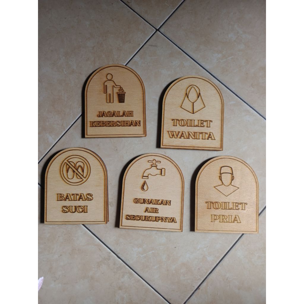 Signage Masjid Plywood Custom