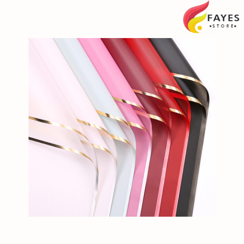 

FAYES COD Kertas Bunga Line Color Waterproof / Flower Wrapping / Kertas Buket Bunga / Kertas Kado / Flower Paper bouquet / Cellophane papper KB05 / KB09 / KB10