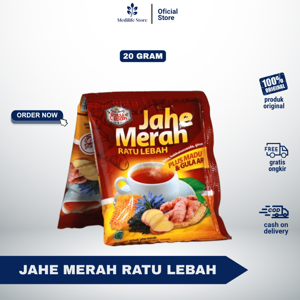 

JAHE MERAH RATU LEBAH - minuman herbal hangatkan tubuh & jaga imun | 1 pcs original
