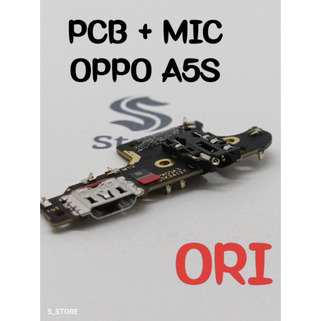 CONNECTOR CHARGER OPPO A5S ORI PAPAN KONEKTOR CAS PCB BOARD FLEXIBLE CAS OPPO A5S