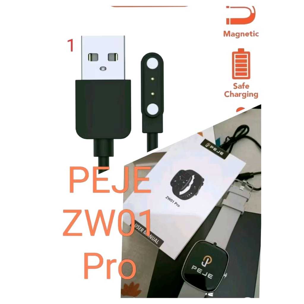 kabel jam model PEJE BAND 1 samrtband peje  watch ZW01 PRO samrt watch kabel kabel charger jam magne