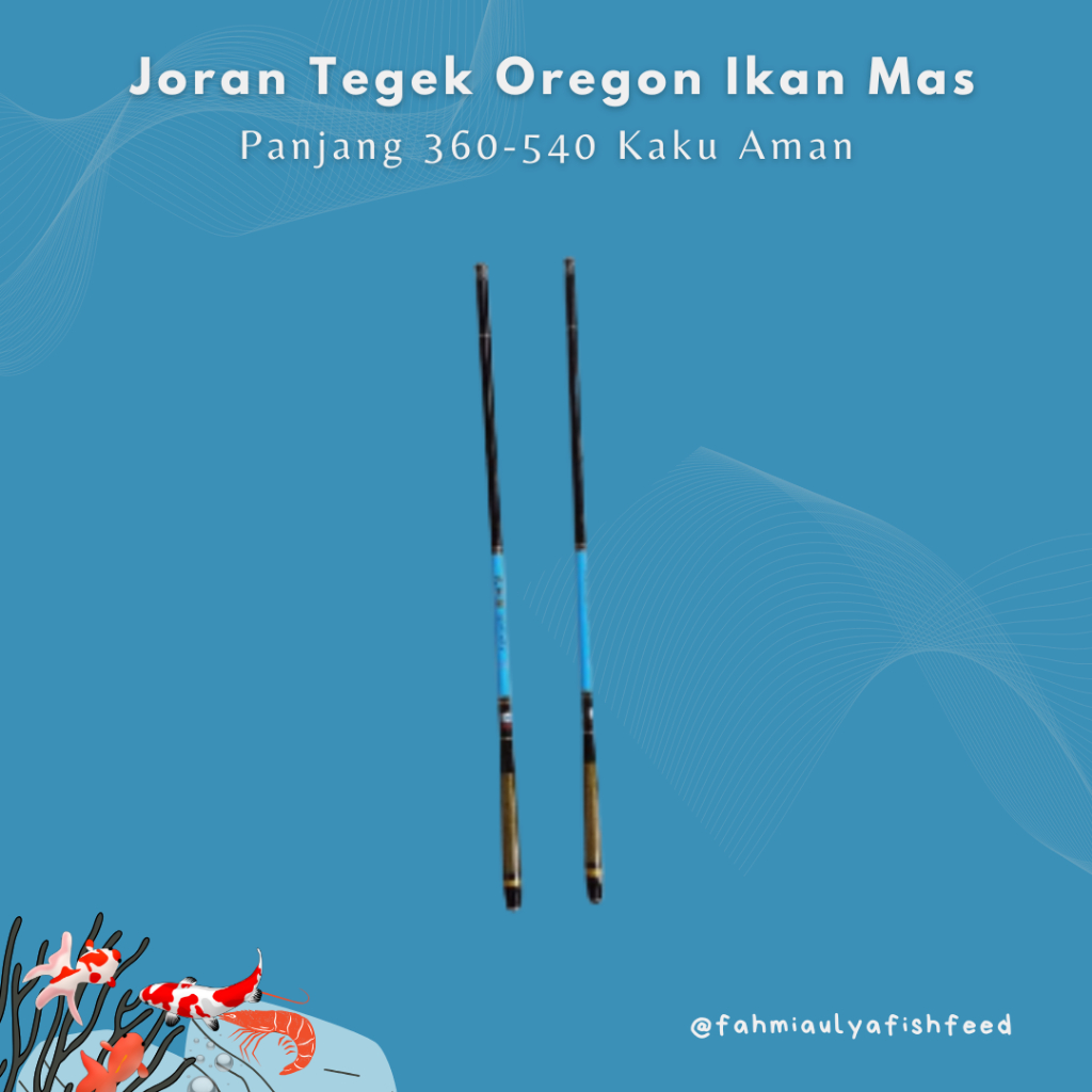 Joran Tegek Oregon Ikan Mas 360-540 Kaku Aman