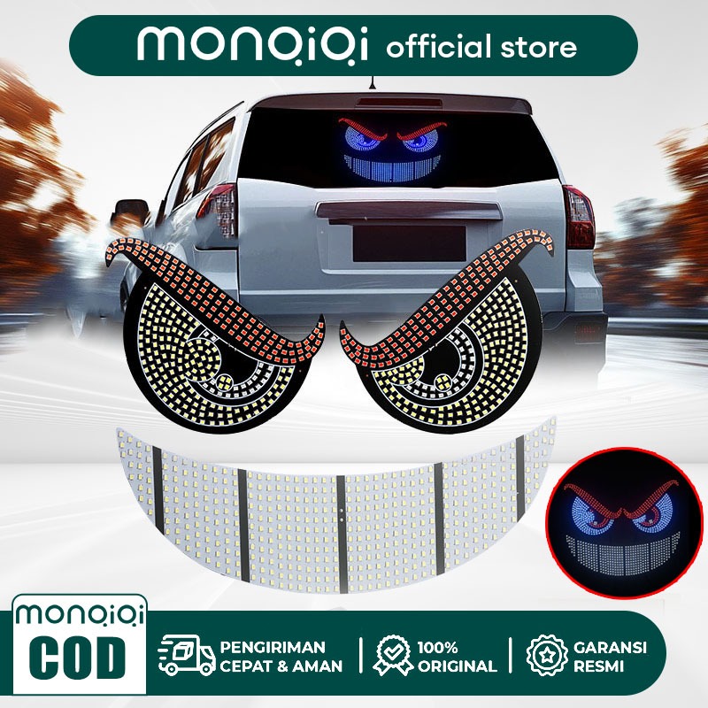 Lampu Mobil LED Mata Iblis Lampu Depan Lensa Hias LED Lampu Hias Mata Setan Sepeda Motor Mobil Pola