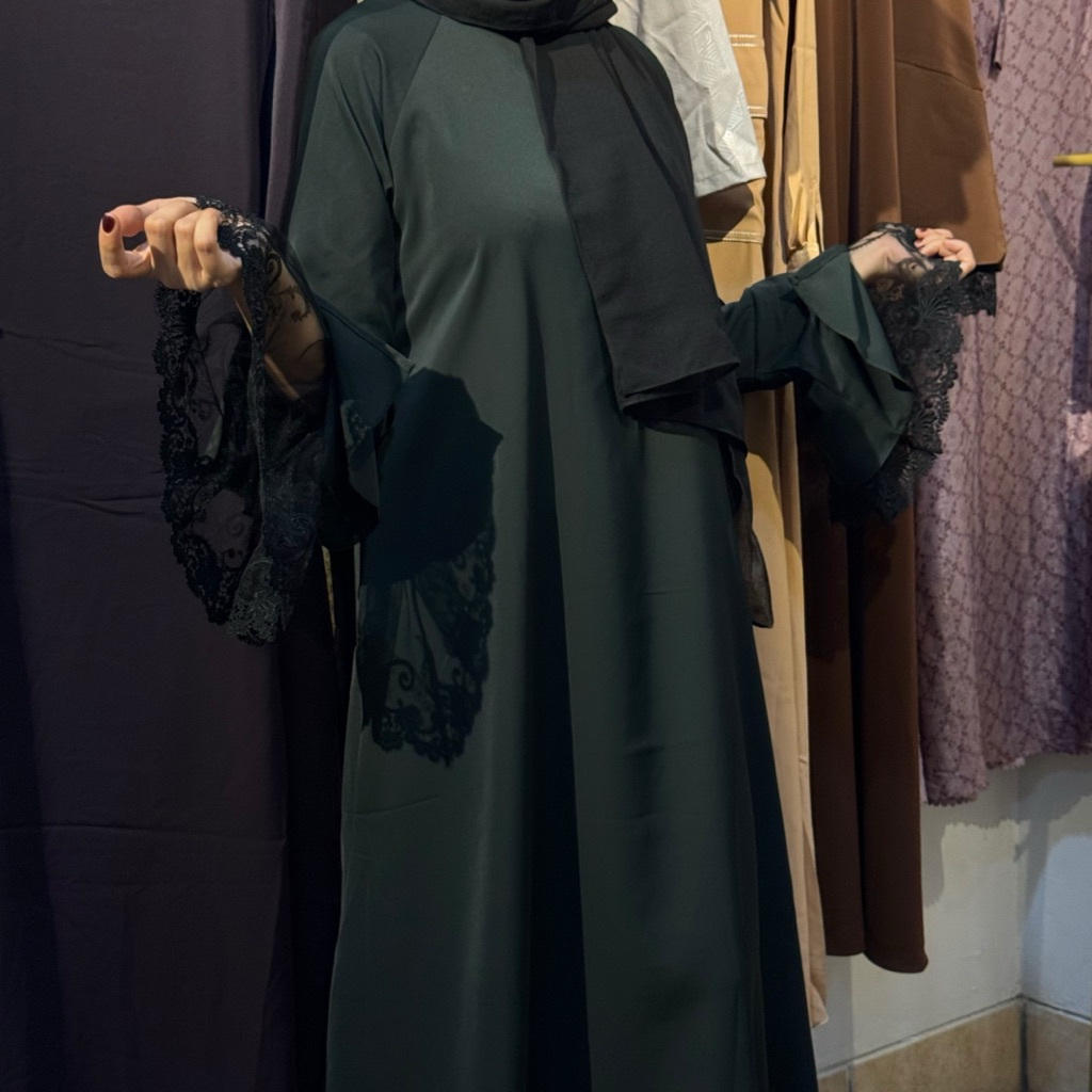 Abaya Dubai Tangan Mewah