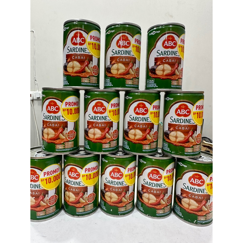 

PROMO !!! SARDEN ABC KECIL 155gr HARGA PER KALENG