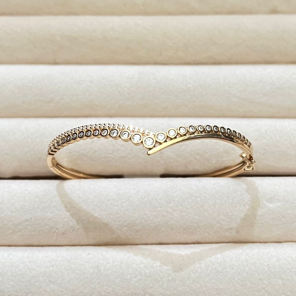 Gelang Emas Bangle Model Aurel Berat 6 gr