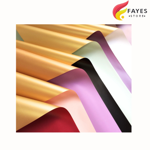 

FAYES COD Kertas Bunga / Kertas Kado / Flower Wrapping Florist BI Color Gold paper Cellophane Pembungkus Bunga / Flower Paper KB02 / KB12 / KB19