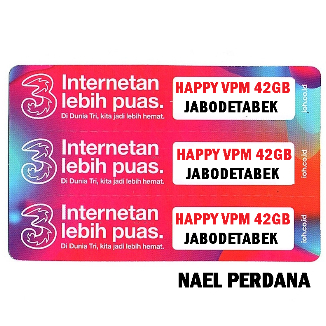 VOUCHER TRI HAPPY VPM4 42GB JABODETABEK