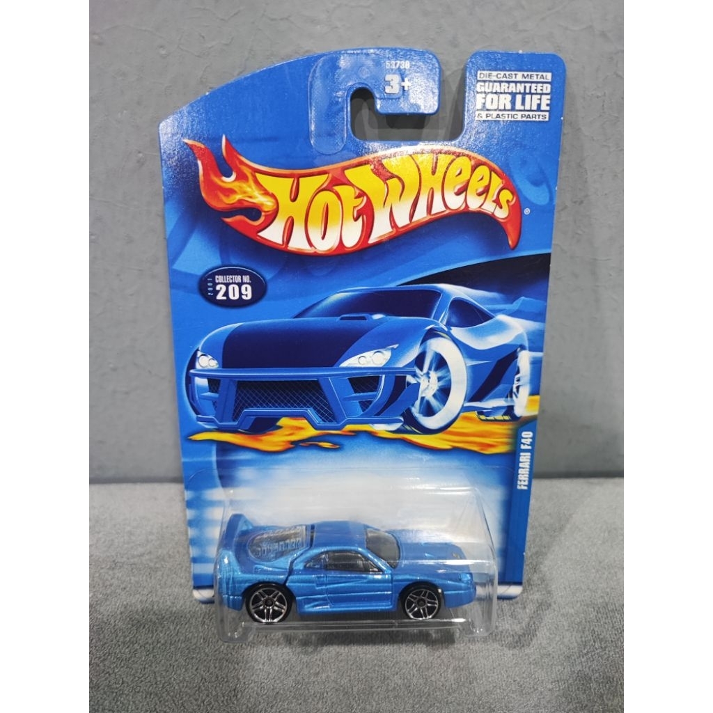 Hotwheels Ferrari F40 Biru