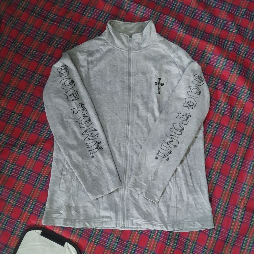 vintage Dog Town Full Halzip Grey