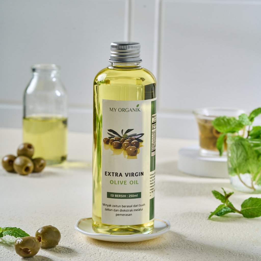 

My Organik Minyak zaitun Asli untuk diminum Extra Virgin Olive Oil Organic Premium Murni
