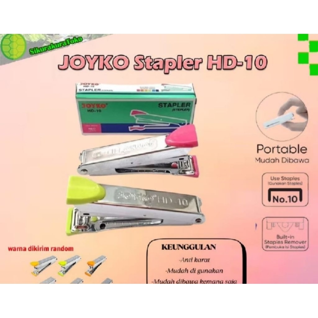 

Staples / Stapler Hd 10 original alat tulis alat kantor