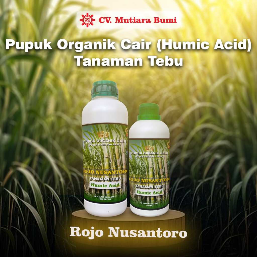 Pupuk Tebu | Pupuk Booster Tanaman Tebu | Pupuk Organik Cair Humic Acid Tanaman Tebu Rojo Nusantoro
