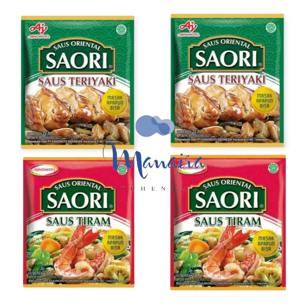 

Saori SACHET 22ml Saos Teriyaki Saos Tiram Mentega Asam Manis Lada Hitam