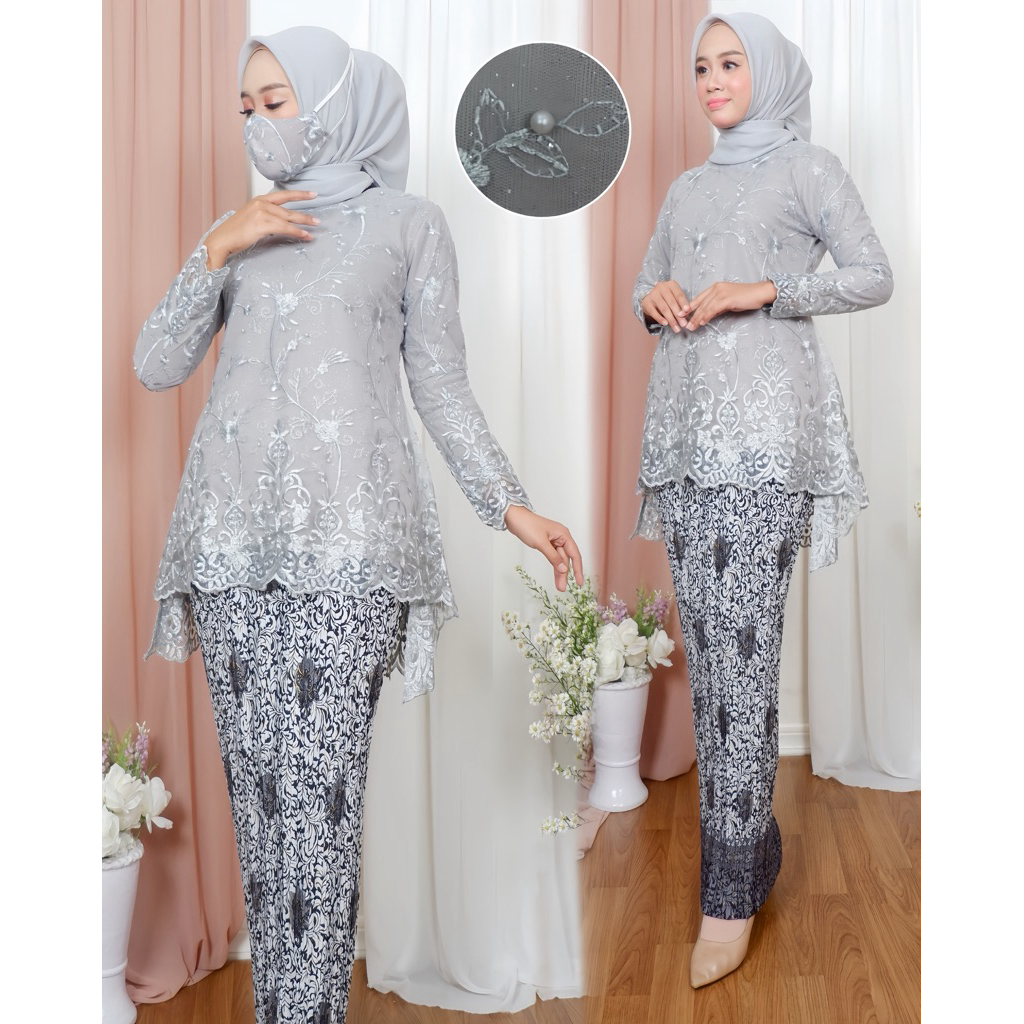 Set Kebaya Modern / Kebaya Remaja / Kebaya Wisuda / Kebaya Brukat / Kebaya Bridesmaid
