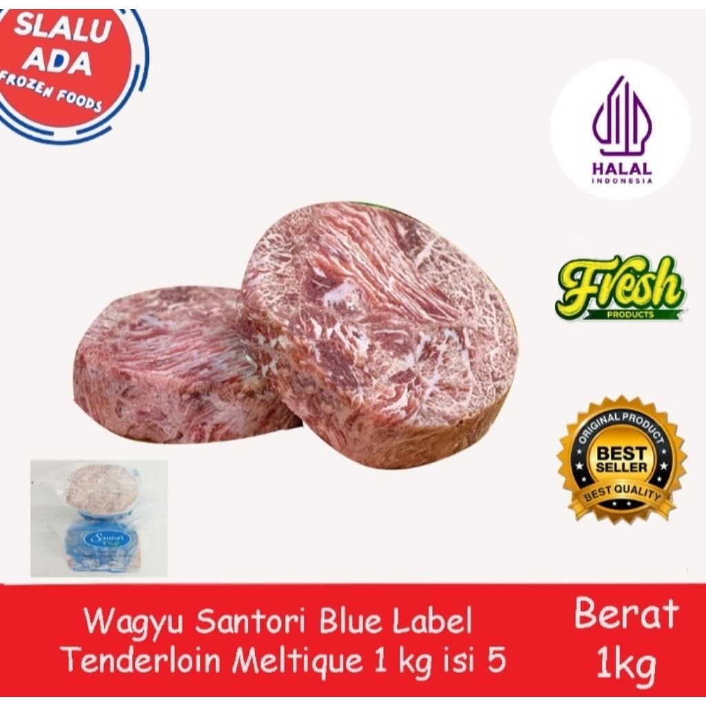 

Daging Steak Wagyu Meltique Tenderloin Berat 1 Kg