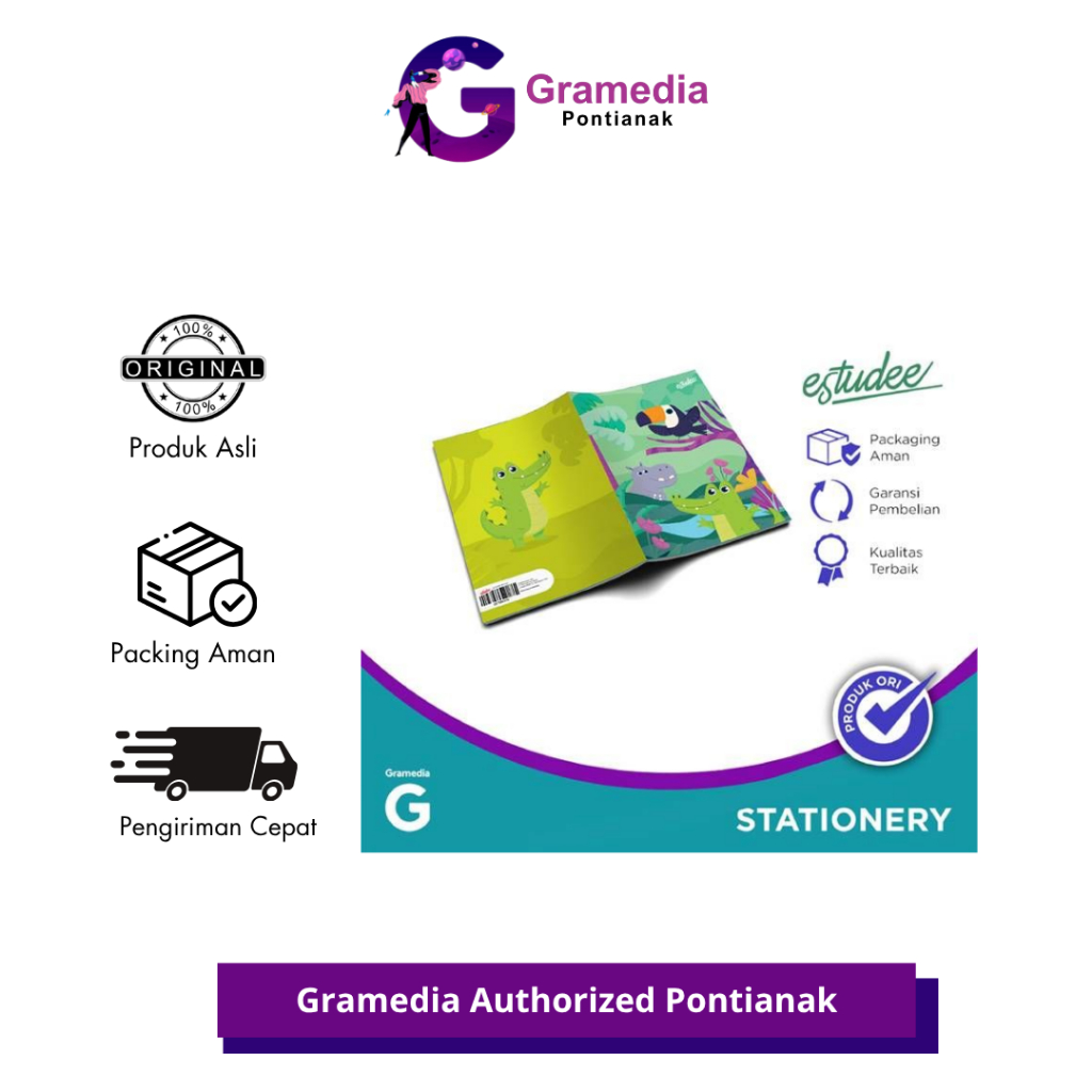

GRAMEDIA PONTIANAK - Estudee I Kwarto 38 Animals Isi 10 - BUKU TULIS