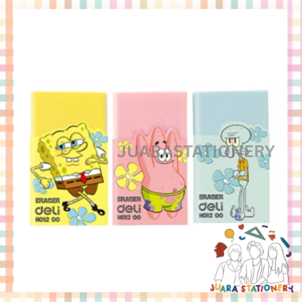 

(3218) JUARASTATIONERY Penghapus Deli Spongebob Squarepants EH01200 Penghapus Fancy Penghapus Pensil