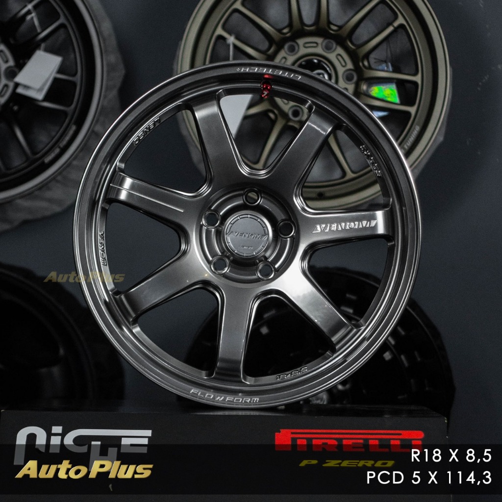 VELG LENSO VENOM VT7 RING 18 PCD 5×114,3 Hyperblack