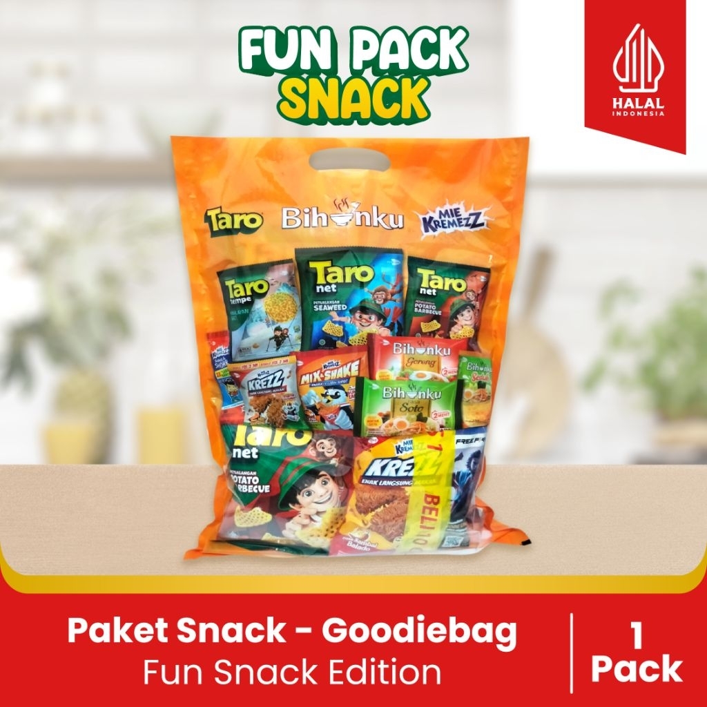 

Goodie bag - Fun pack - Snack Edition paket Hampers Anak ( 1pack )