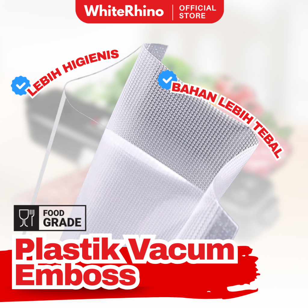 Plastik vacuum makanan Plastik Vacum Emboss 17x25 cm - 20x25 cm - 20x30 cm - 25x30 cm -  Embossed Fo