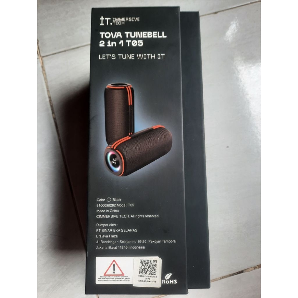 Speaker IT Tova Tunebell 2 in 1 T05 BNOB